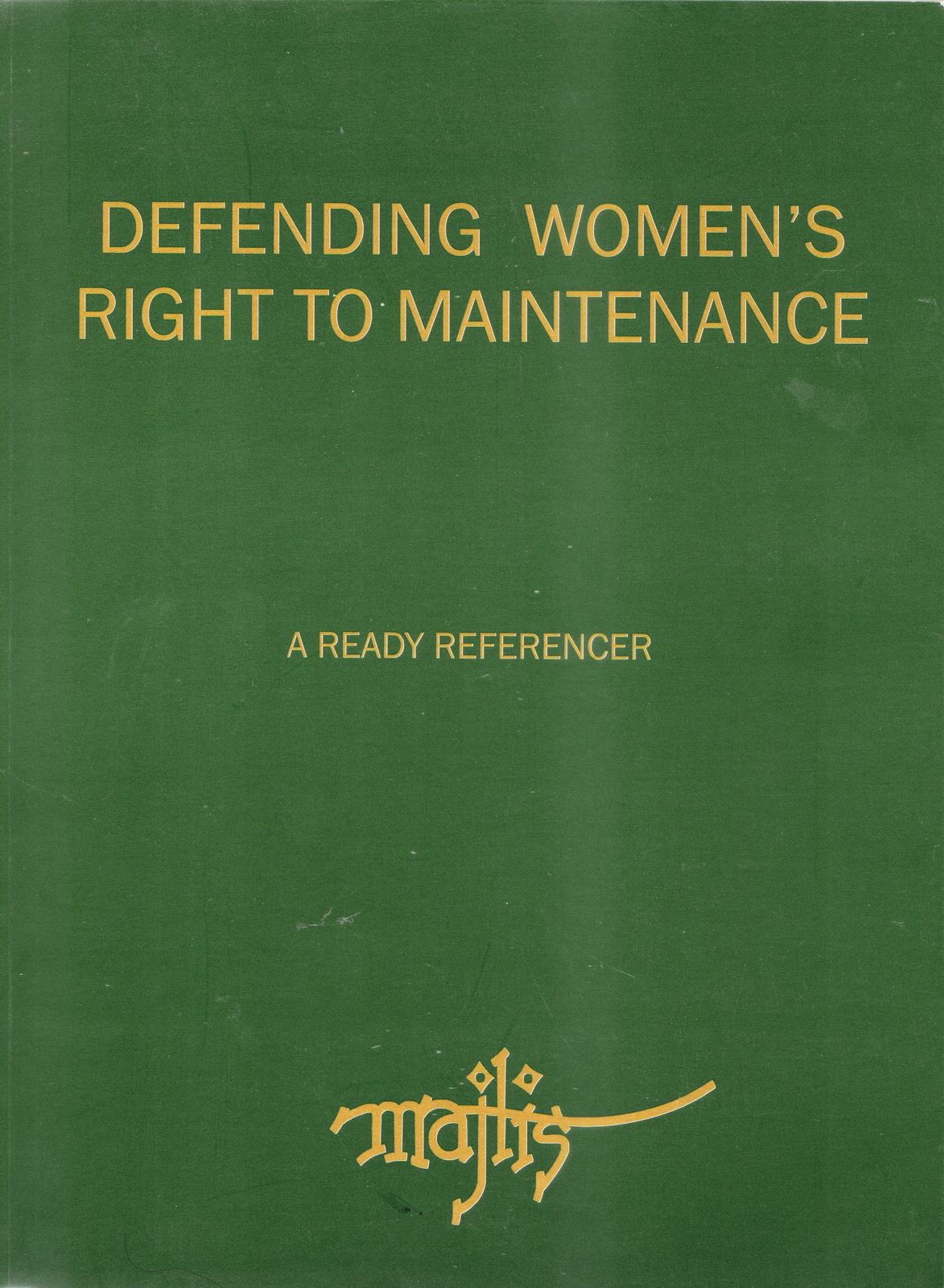 Read more about the article Defending Women’s Right to Maintenance