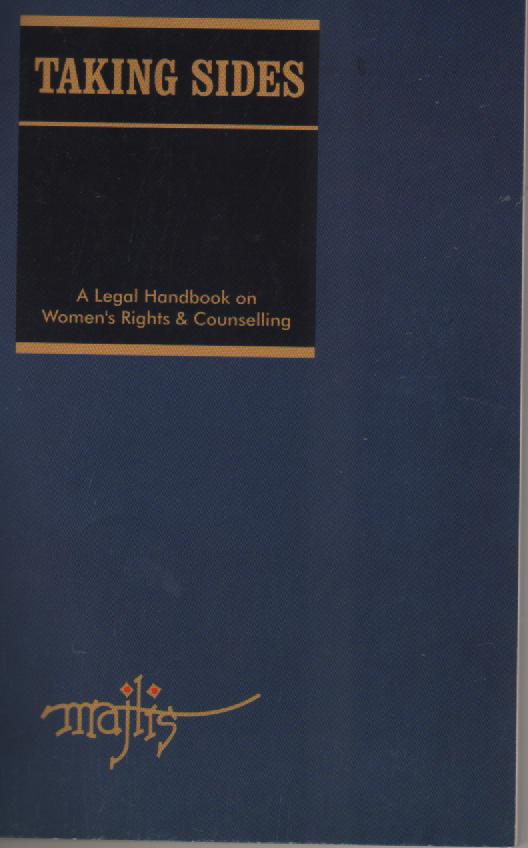 You are currently viewing Taking Sides – A Legal Handbook on Women’s Rights & Counselling