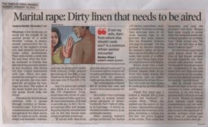 2013-01-14 Martial Rape-Dirty Linen that needs to be aired (TOI )