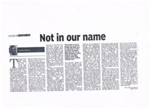 2014-03-28Not in our Name (The Asian Age