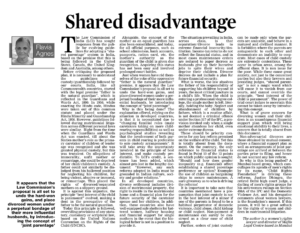 2014-11-27 Shared Disadvantage 27.11.14